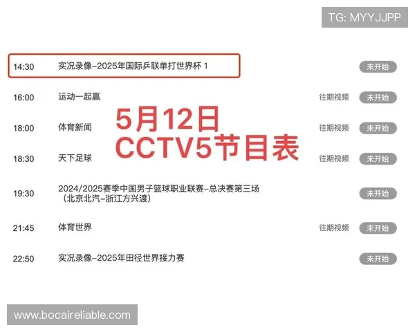 CCTV5体育在线直播中体育赛事的高清画质与流畅体验提升攻略